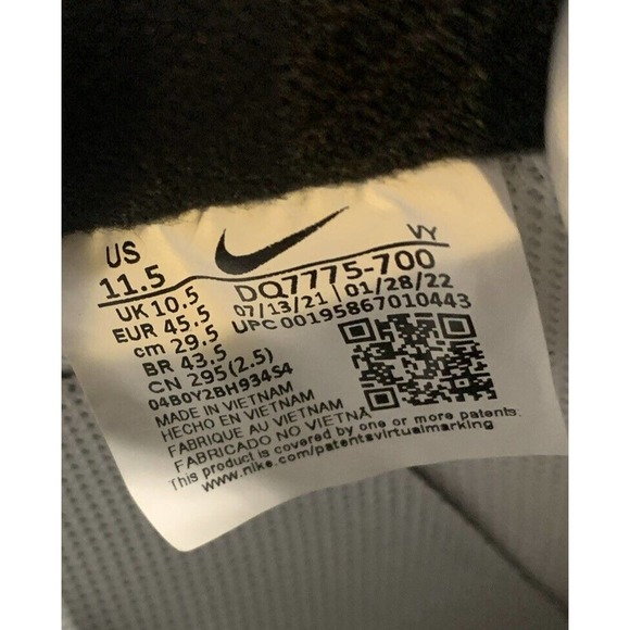 Nike Air Force 1 LV8 Jersey Mesh Gold Black White Men\'s Size 11.5 DQ7775-700 main image 8